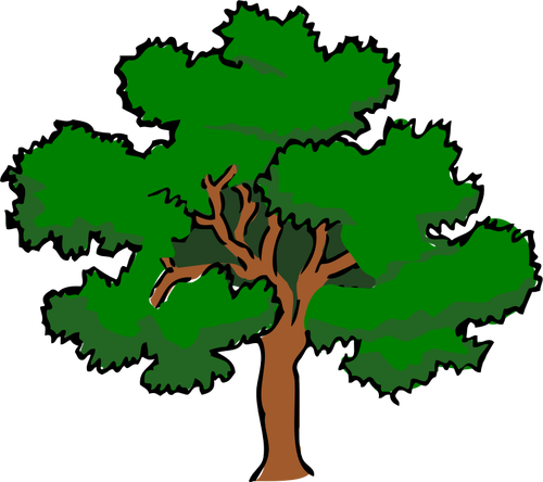 5035 clipart live oak tree silhouette 