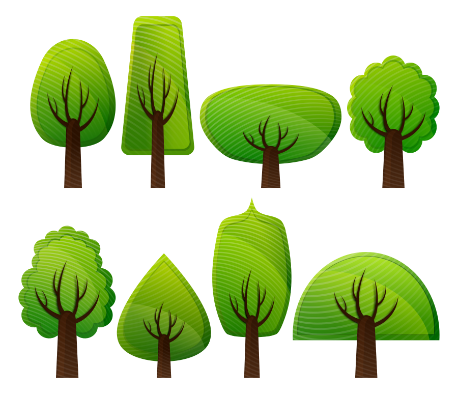 Cartoon Picture Of Trees 