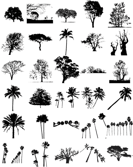 450+ Free Graphics: Lush Vector Trees and Summer Leaves 