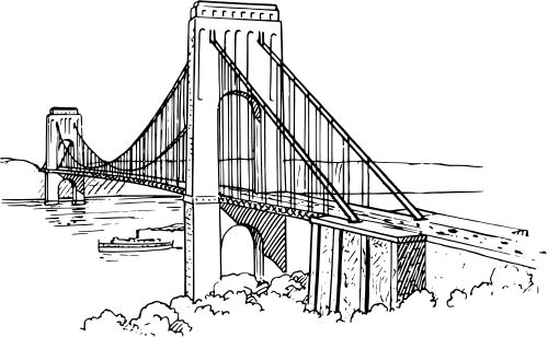 Suspension Bridge Clipart 
