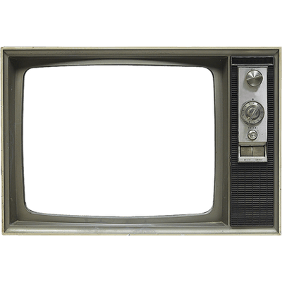 Old Grey Tv Set transparent PNG 