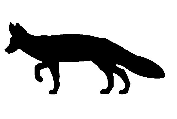 Fox clipart silhouette 
