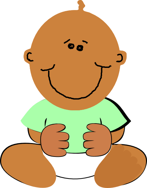 African American Baby Clipart 