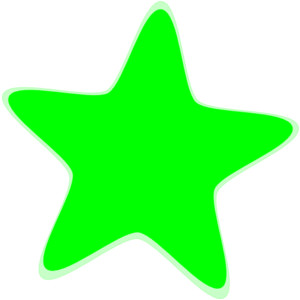 Light Green Star clip art 