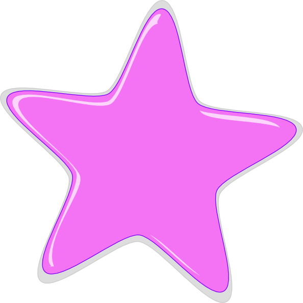 Light Pink Star Clip Art at Clker 