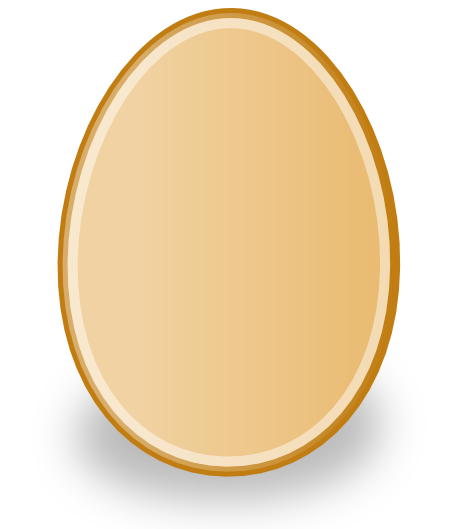 Brown egg clipart 