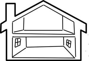 House Outline Cliparts