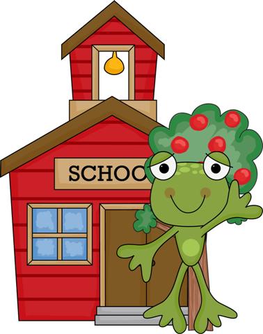 frogs school clipart