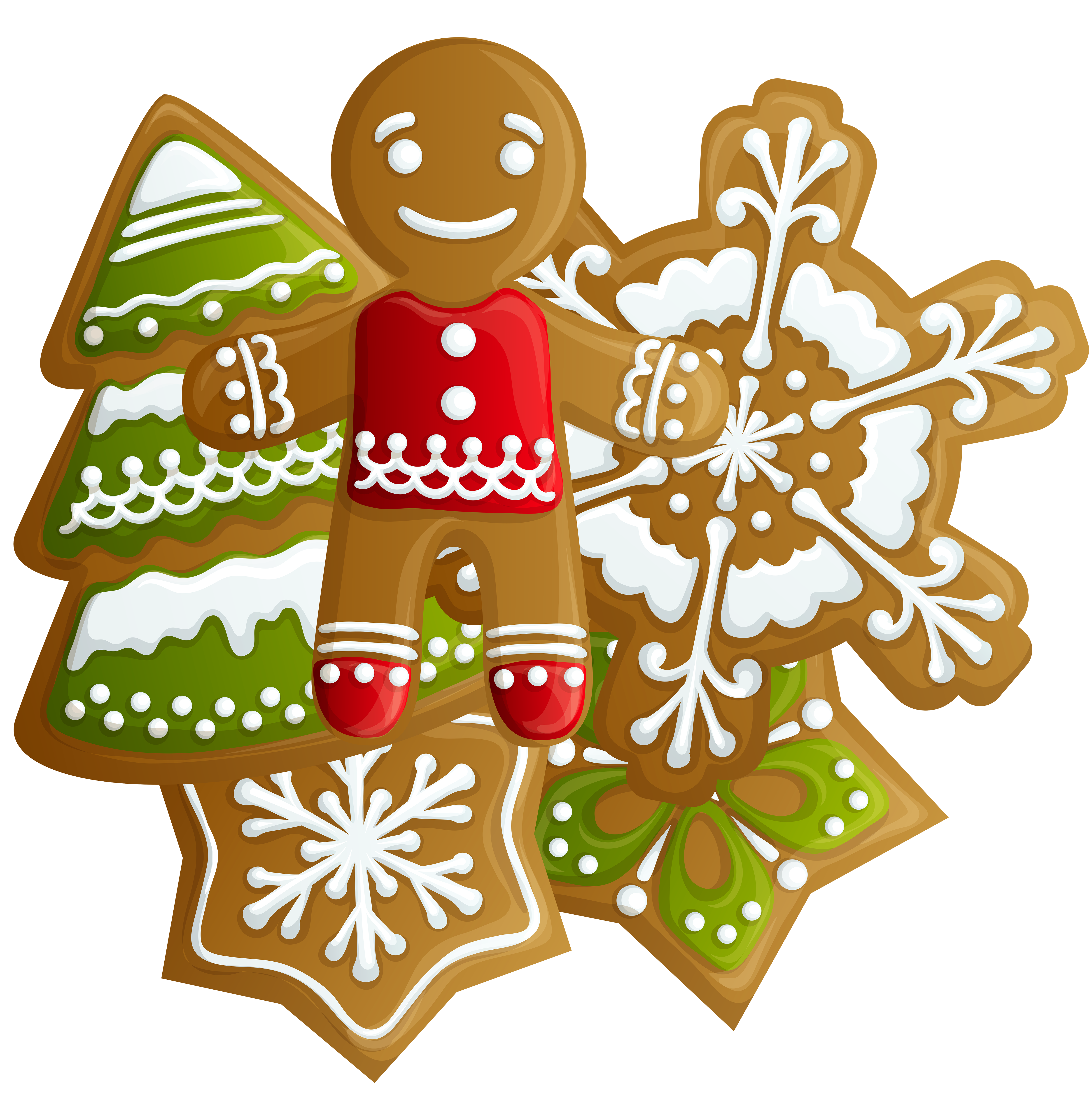 Transparent Christmas Gingerbread and Cookies PNG Clipart 