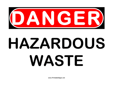 Danger Toxic Waste Sign – Signs by SalaGraphics