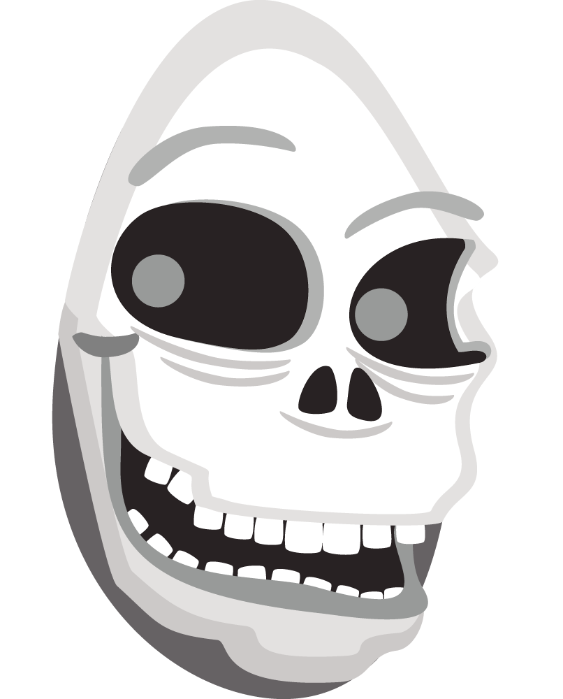 Free Evil Skull Laughing Clip Art 