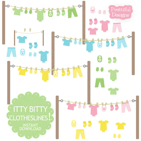 Babu Clothesline Cliparts