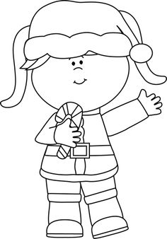 Girl saying yes clipart black and white 