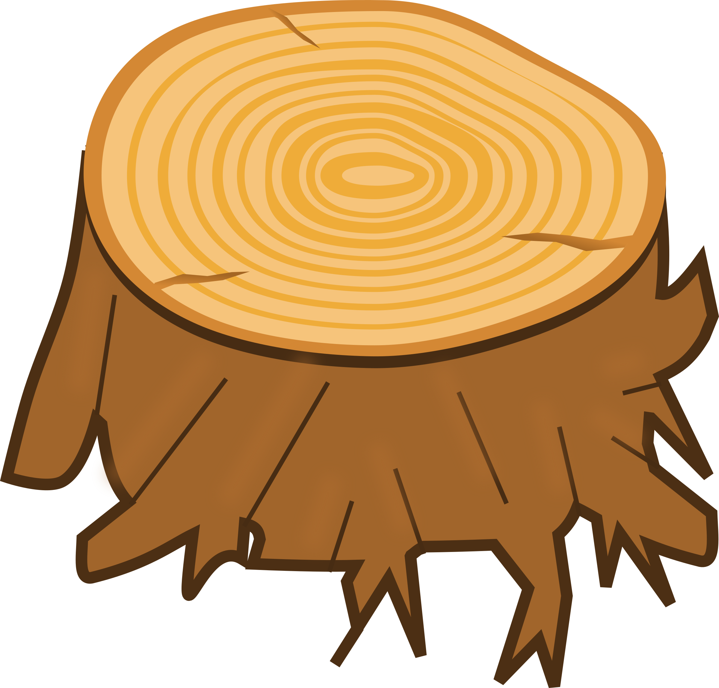 Tree log clipart 