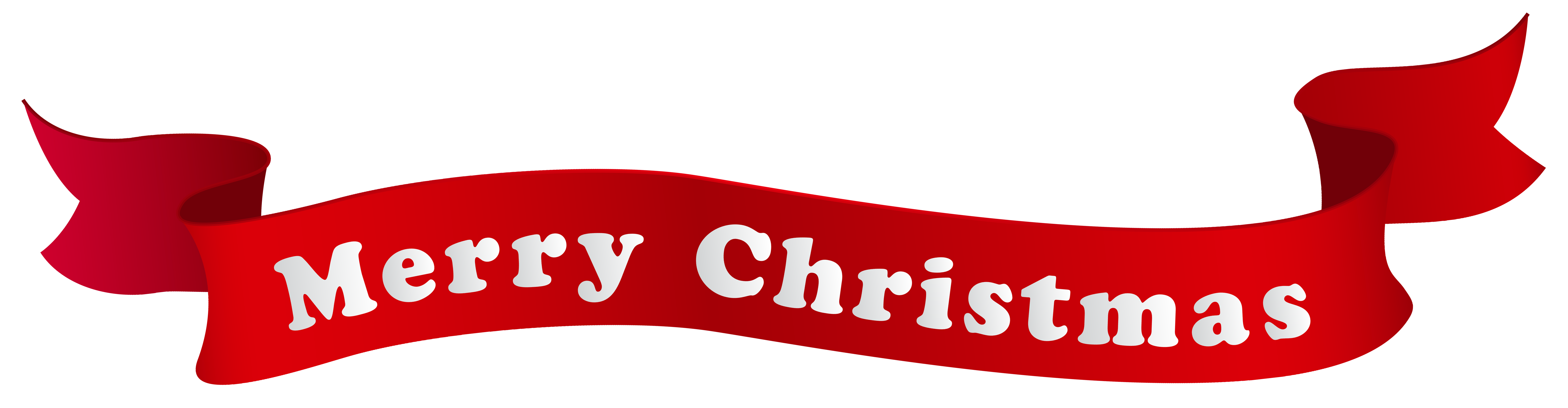 Merry Christmas Banner PNG Clipart Image 