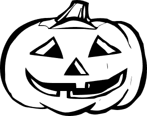 Free Black And White Halloween Clipart 