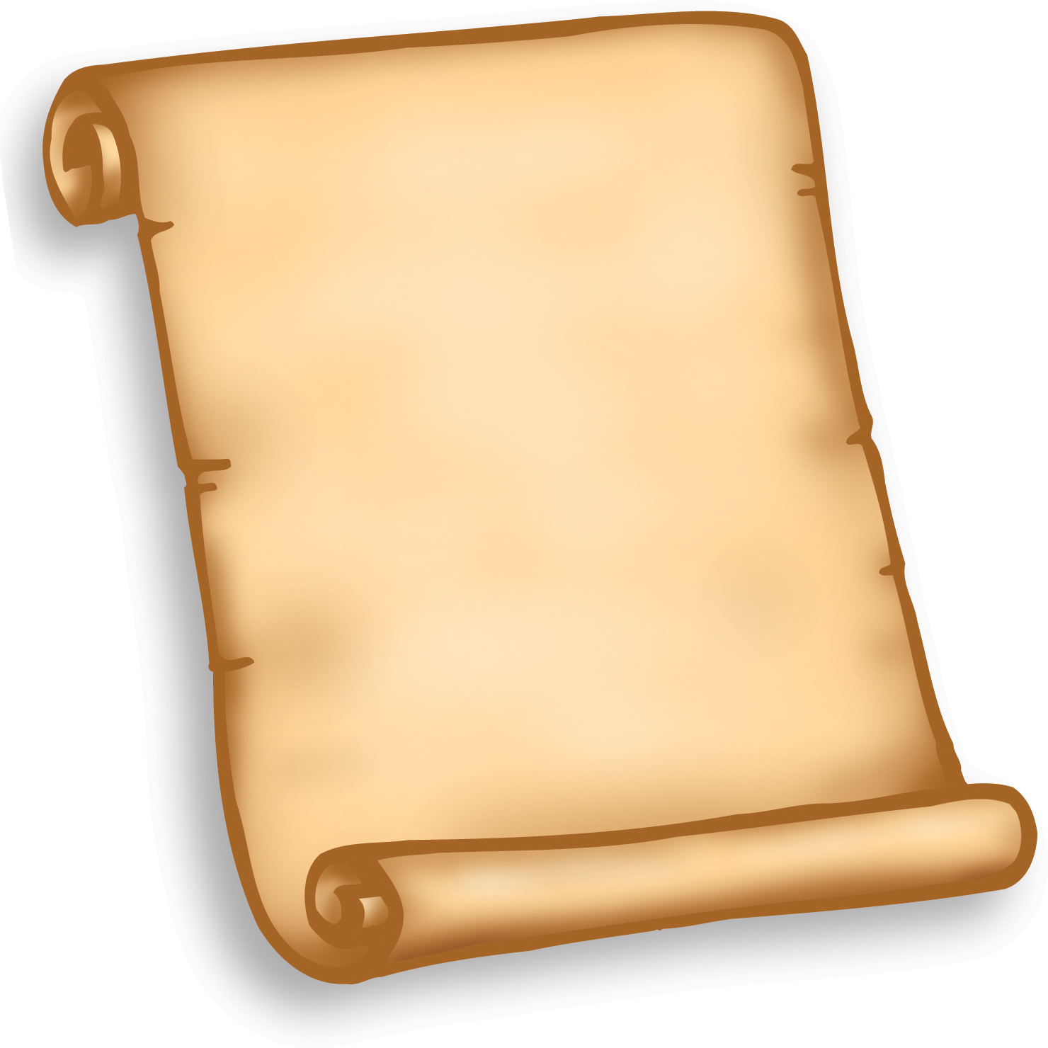 Old Scroll Paper PNG Clipart Image​