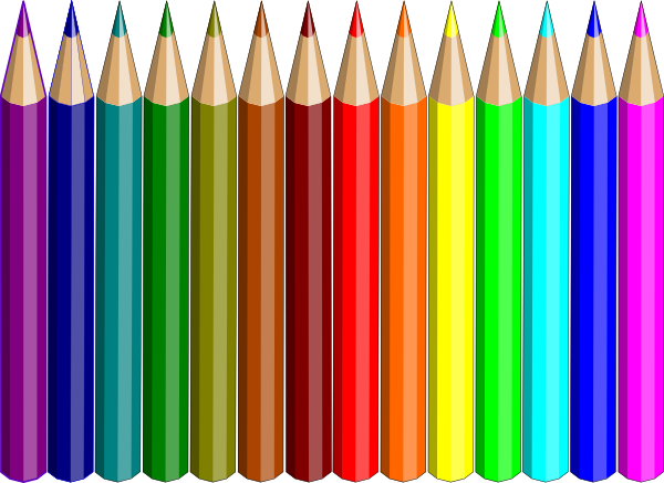Color Pencils Clip Art 