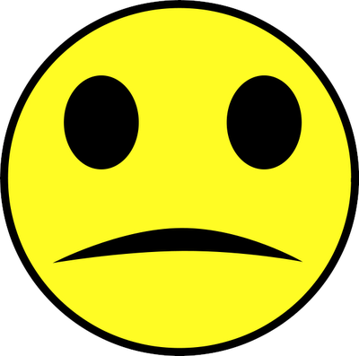 Sad face image clipart 