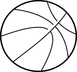 Basketball Ball Clipart Black And White 