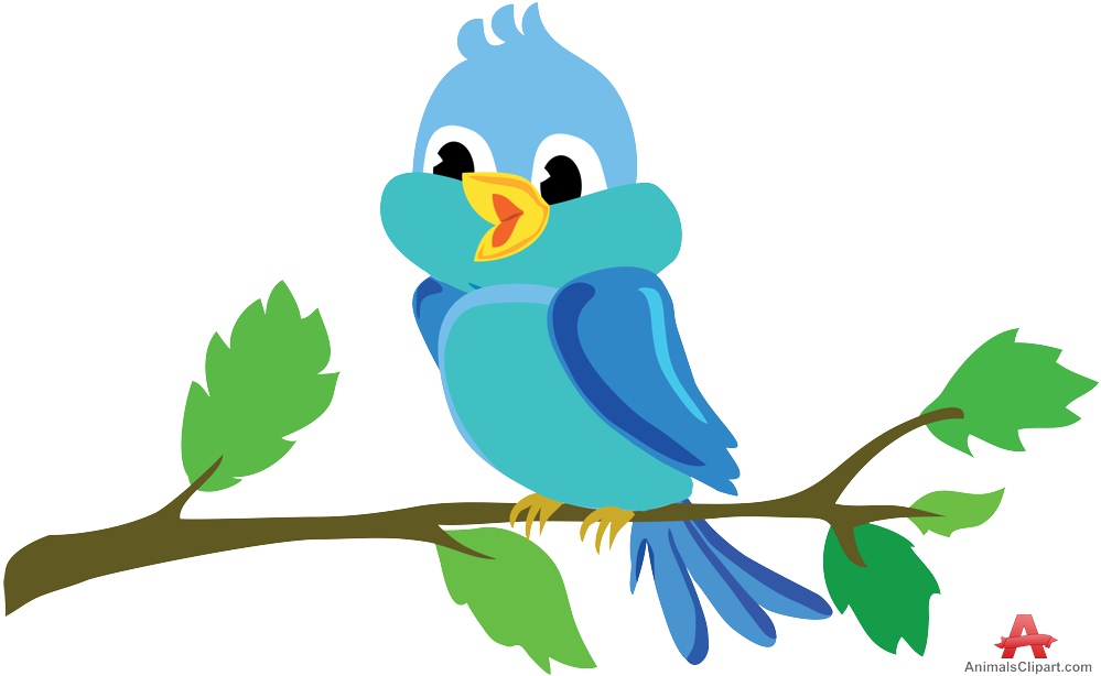 bird in a tree clipart