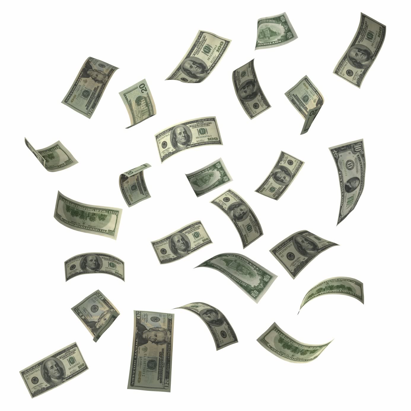 Raining Money Clipart 