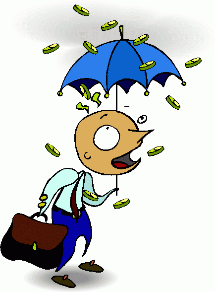 Raining Money Animated Clipart 