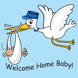 welcome home baby clipart