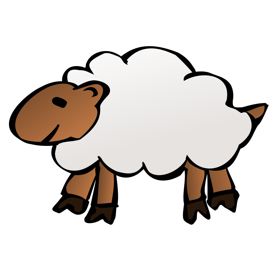Simple sheep clipart 