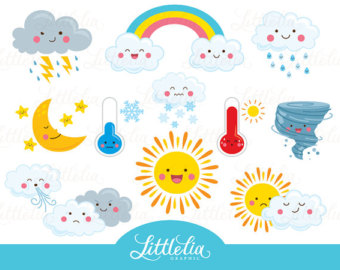 cute kawaii weather clipart - Clip Art Library