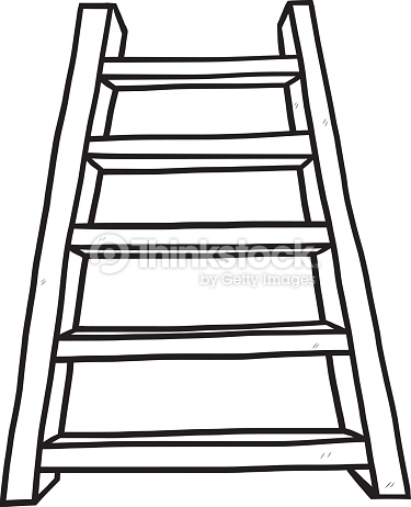 staircase clipart black and white