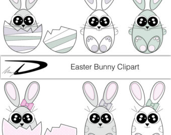 cute bunny clipart – Etsy 