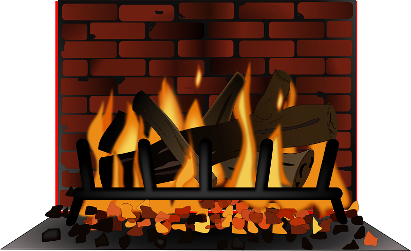 Fireplace Clipart  Fireplace Clip Art Image 