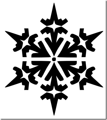 Snowflake Clipart Black And White 