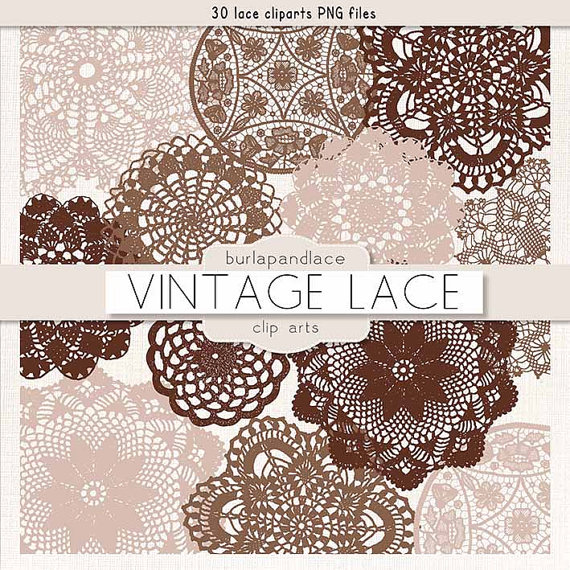 Brown Lace Cliparts