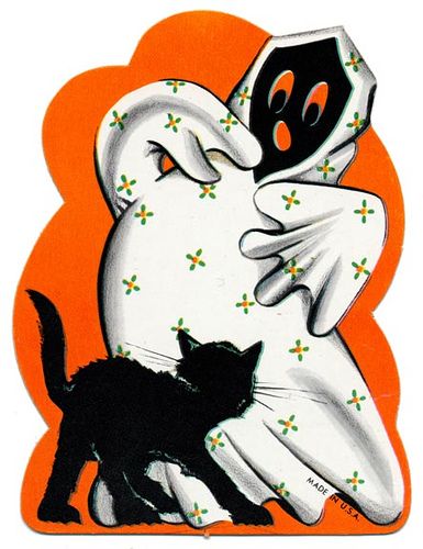 vintage halloween ghost - Clip Art Library