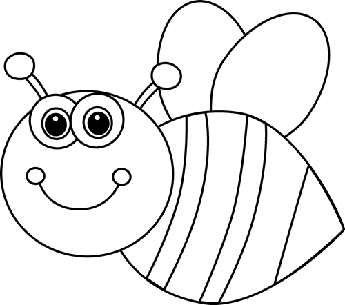 Bee Clip Art Black And White Clip Art Library