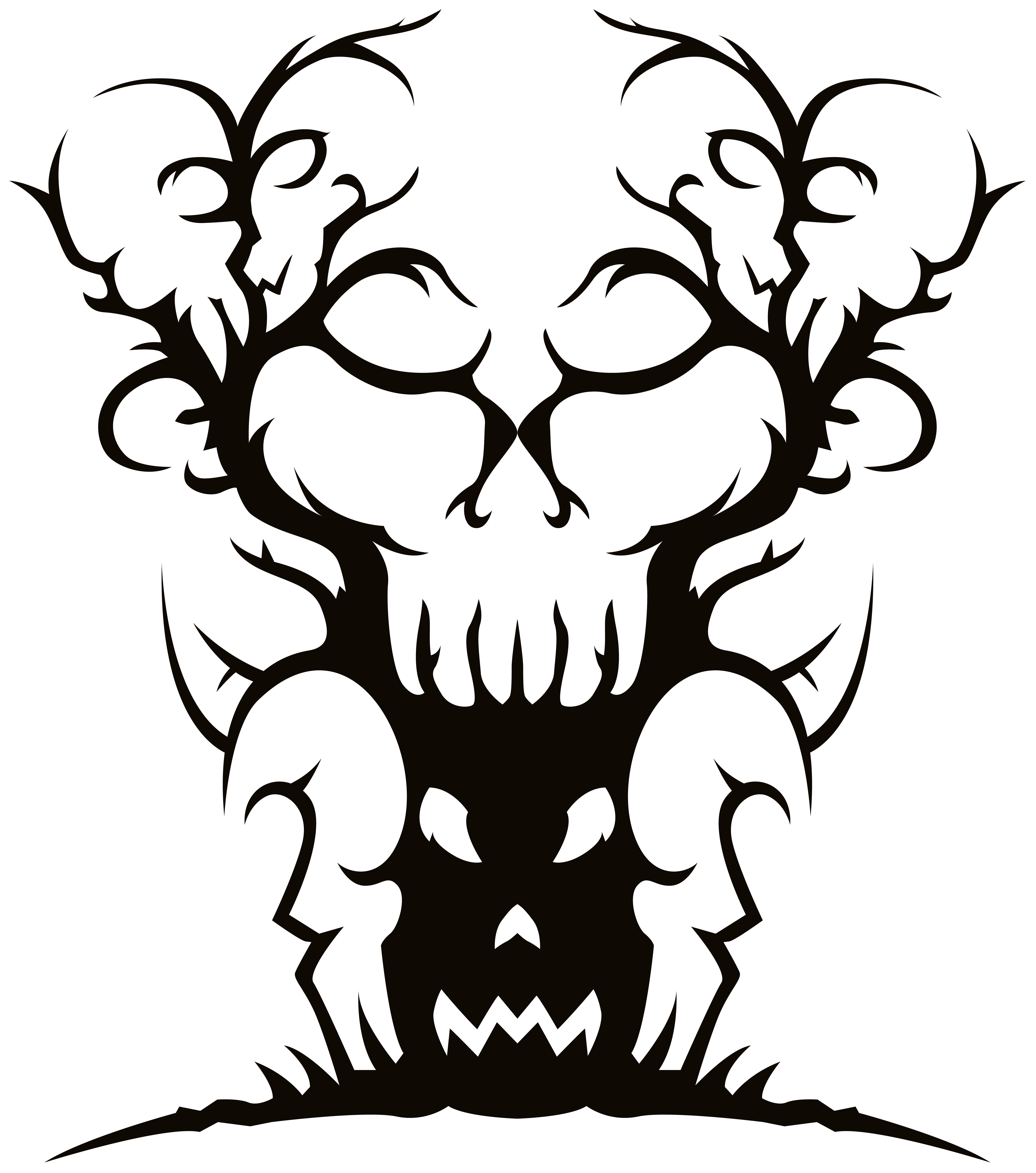 Scary Spooky Tree PNG Clipart Image 