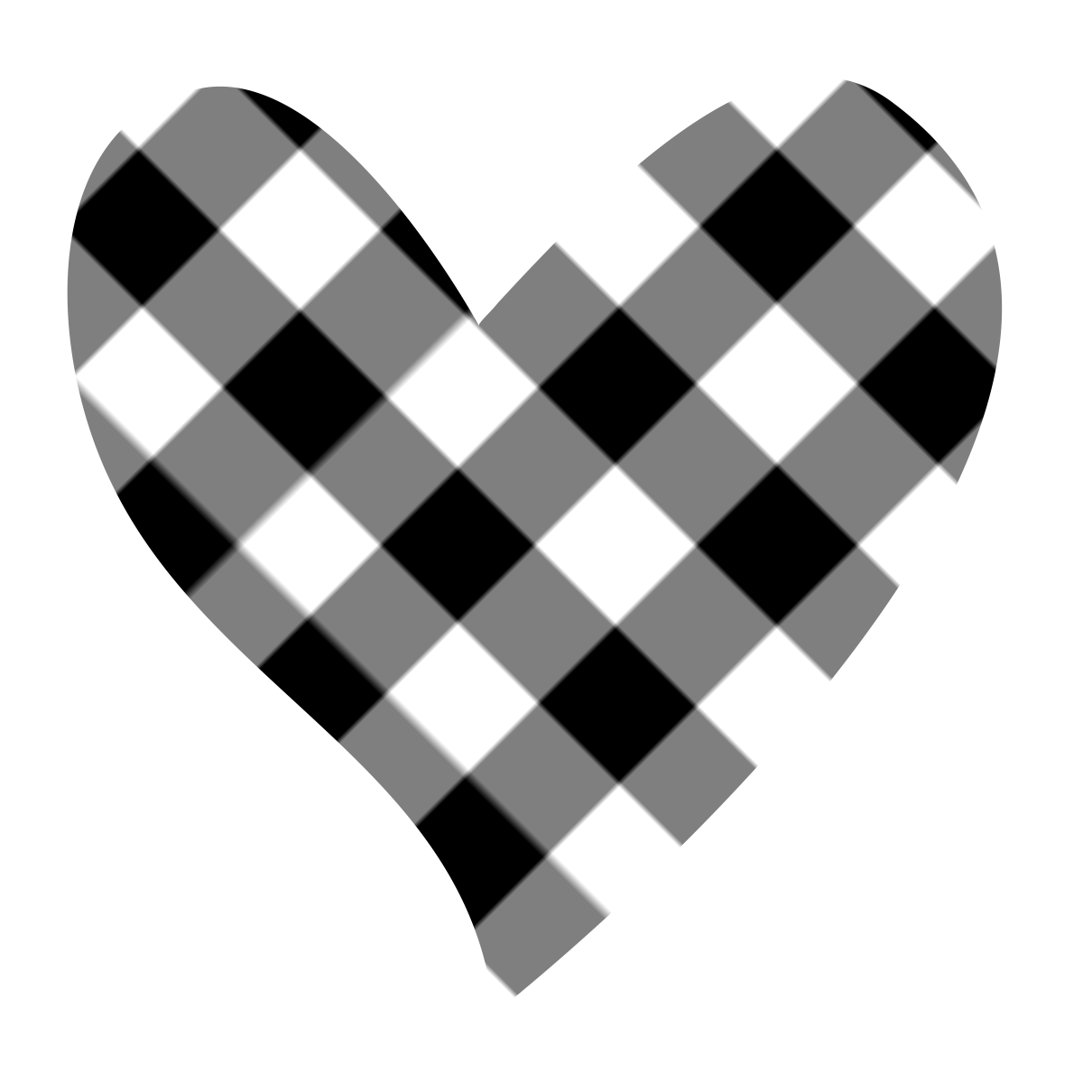 Black And White Heart Image 