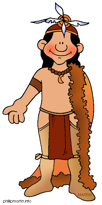 American indian man clipart 