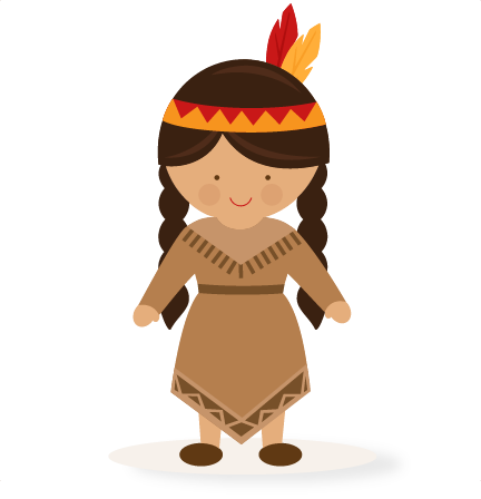American indian girl silhouette clipart 
