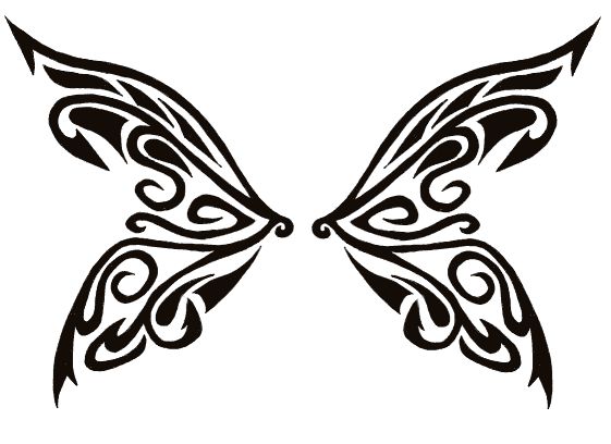 butterfly wing tatoo 
