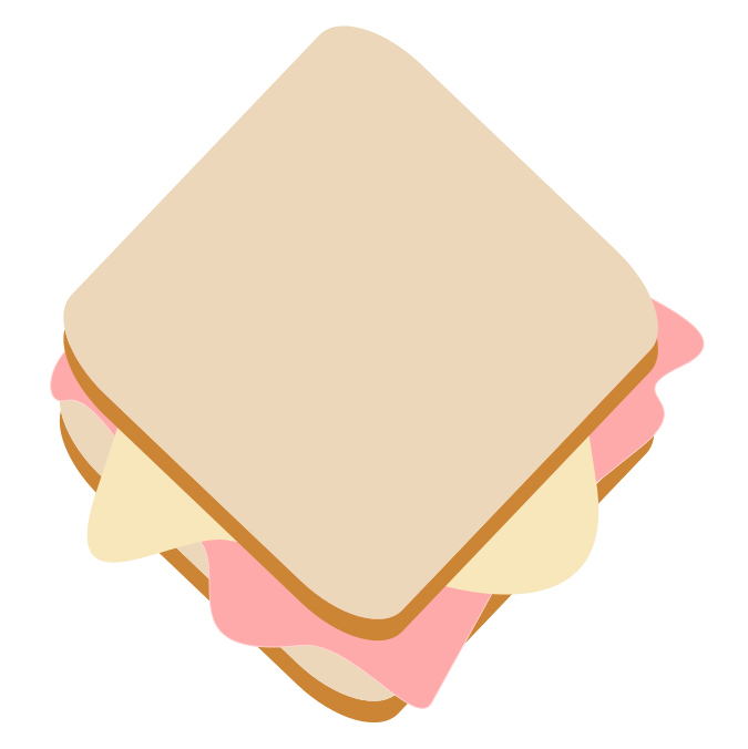 Clipart ham sandwich 