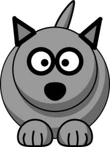 Cartoon Wolf Clip Art at Clker 