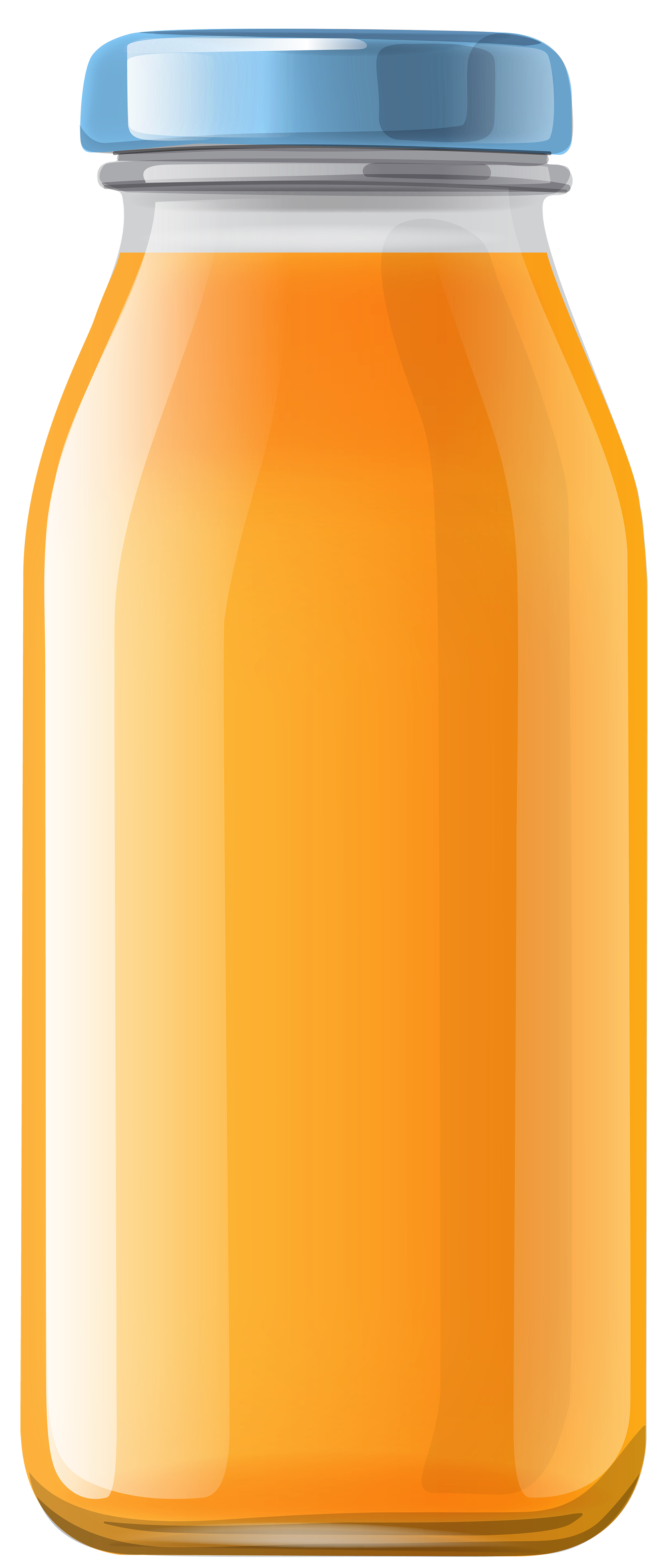 Orange juice bottle clipart 