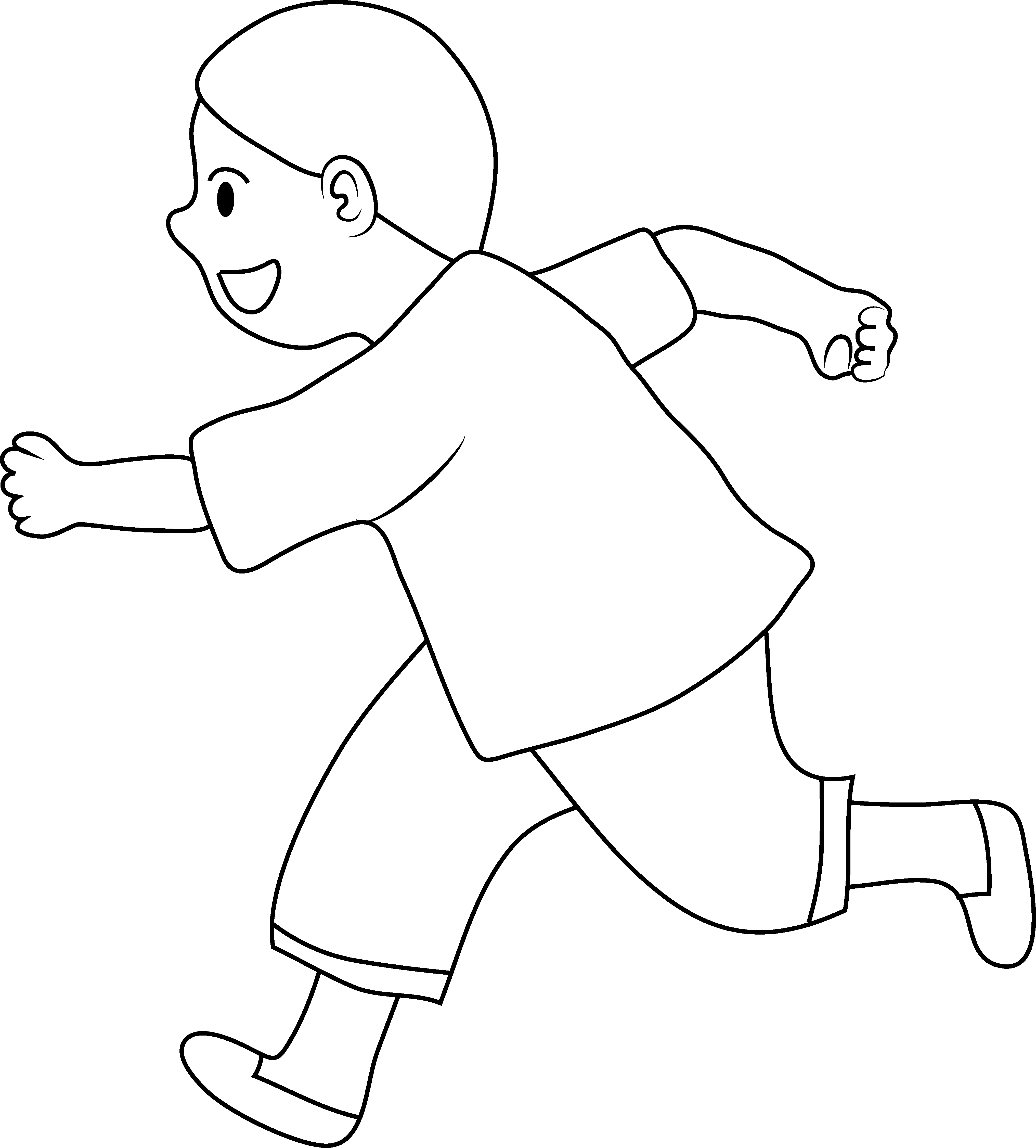 run clipart black and white png - Clip Art Library