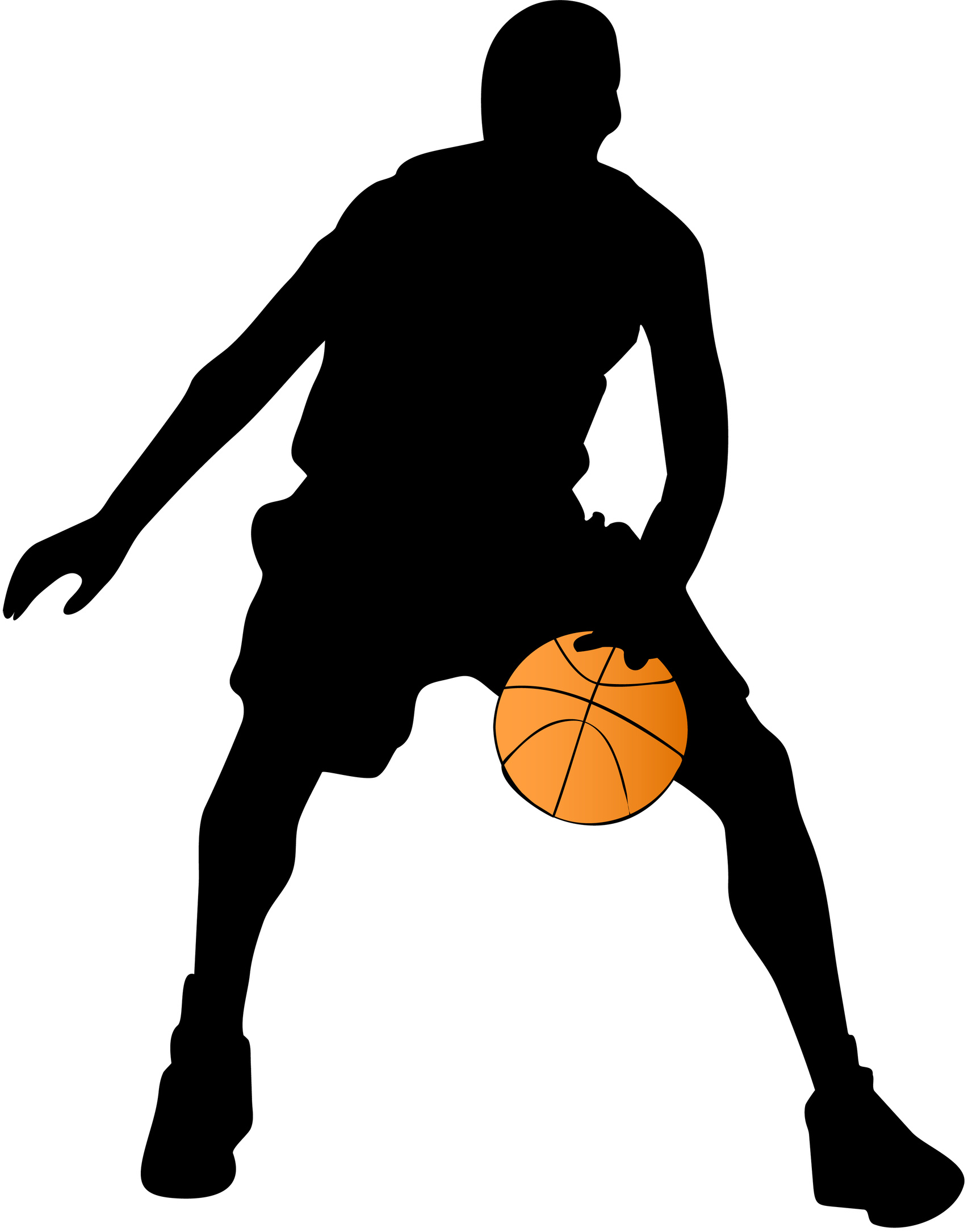 Basketball Player Silhouette Clipart 