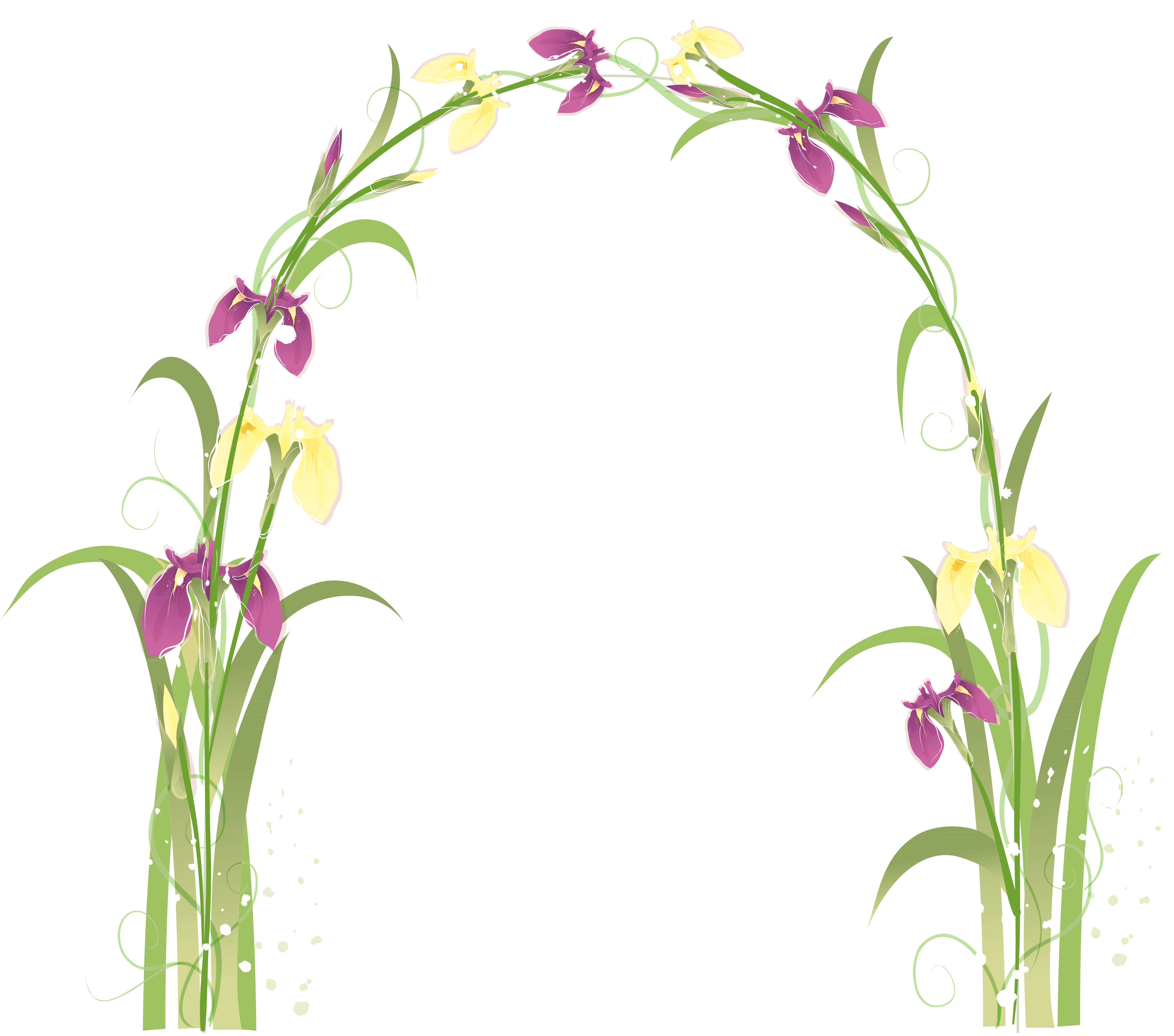 Transparent Floral Arch PNG Picture 