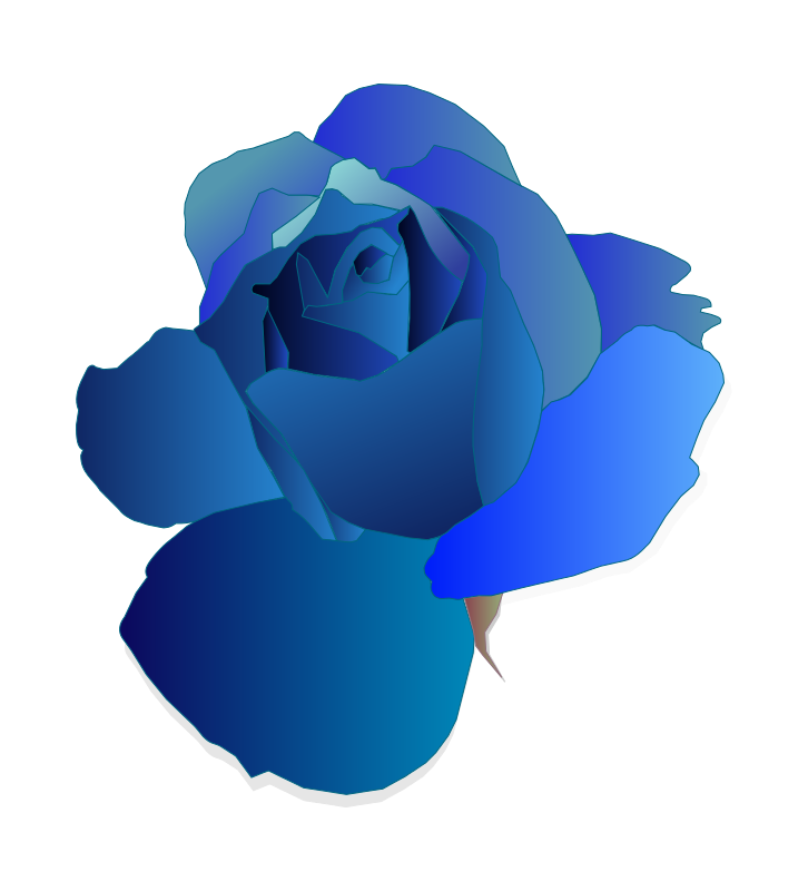 Free Clipart: Blue Rose 