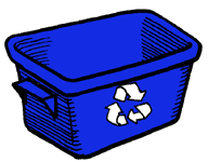 Green Recycling Bin Clipart 